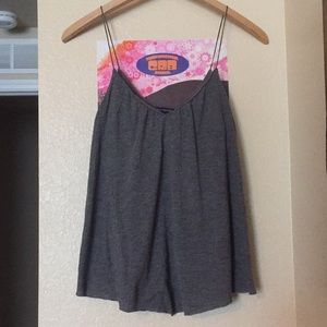 American Eagle grey spaghetti strap tank